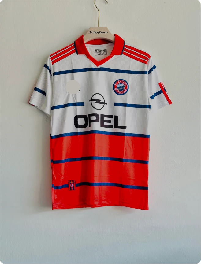 BAYERN 1998-99 AWAY KIT MATTHAUS POLO EMBROIDERY