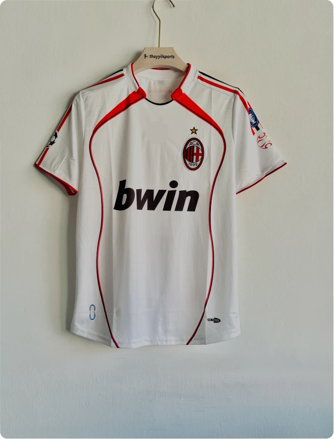 ACMILAN 2006-07 AWAY KIT MALDINI EMBROIDERY PREMIUM