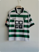 SPORTING 2000-2001 HOME KIT RONALDO FIVESLEEVE POLO