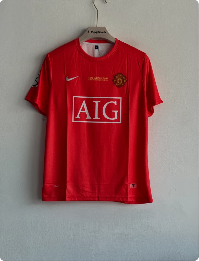MANCHESTER UNITED 2007-08 HOME KIT RONALDO EMBROIDERY
