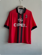 ACMILAN 1998-99 HOME KIT MALDINI FIVESLEEVE POLO