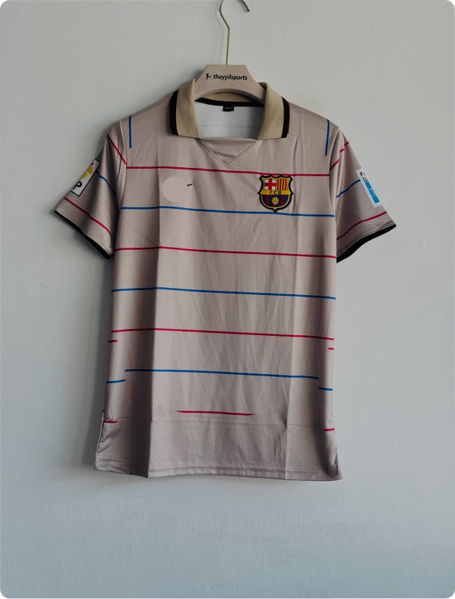 BARCELONA 2003-04 AWAY KIT MESSI POLO EMBROIDERY PREMIUM