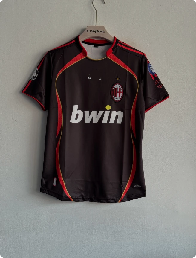 ACMILAN 2006-07 HOME KIT RONALDO RETRO EMBROIDERY