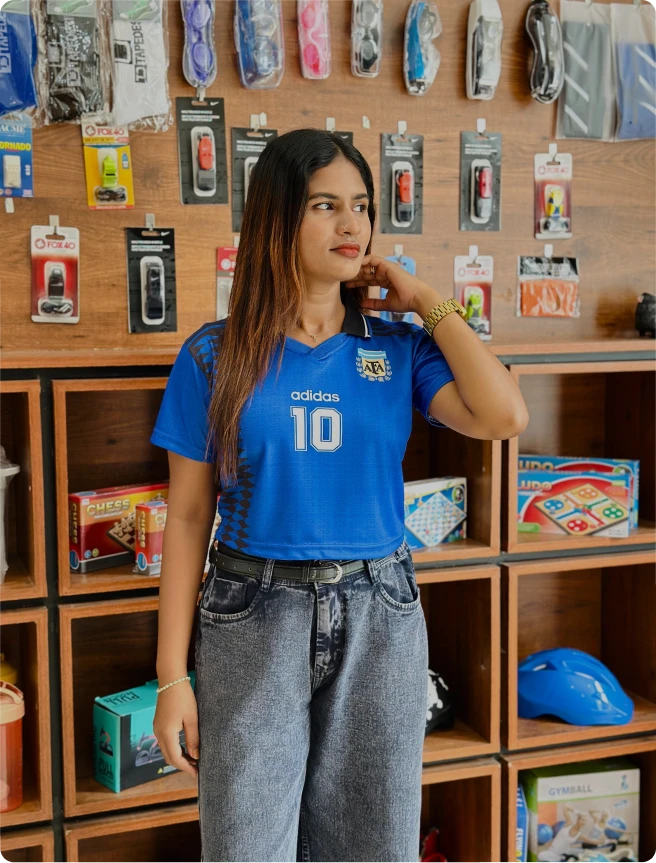 CROP TOP ARGENTINA MARADONA POLO