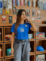 CROP TOP ARGENTINA MARADONA POLO