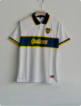 BOCA JUNIORS 1996-97 AWAY KIT MARADONA POLO EMBROIDERY PREMIUM