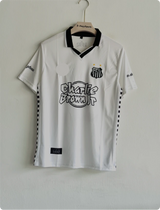 SANTOS X CHARLIE BROWN JR 1992 WHITE SPECIAL EDITION KIT NEYMER POLO EMBROIDERY PREMIUM