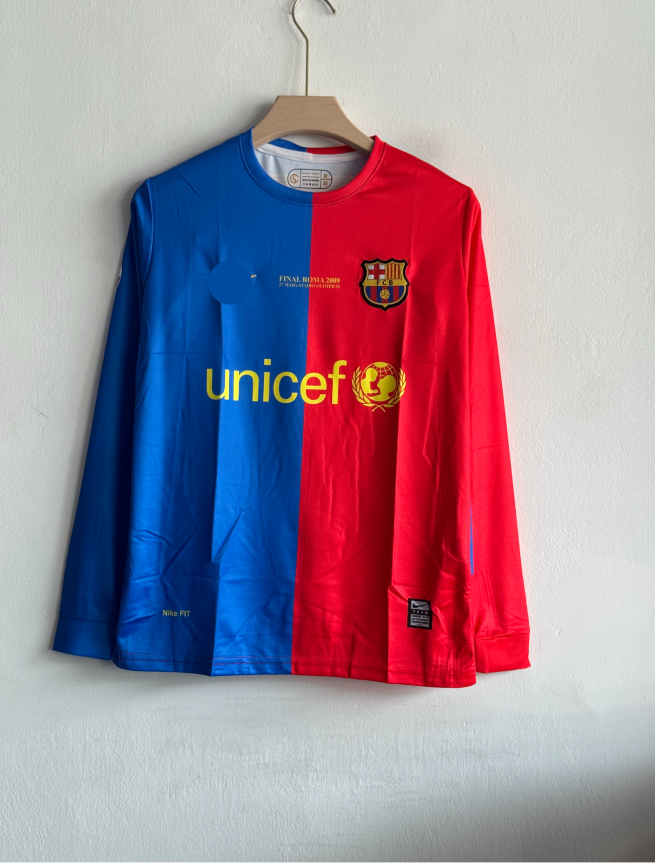 BARCELONA 2008-09 HOME KIT MESSI FULLSLEEVE EMBROIDERY