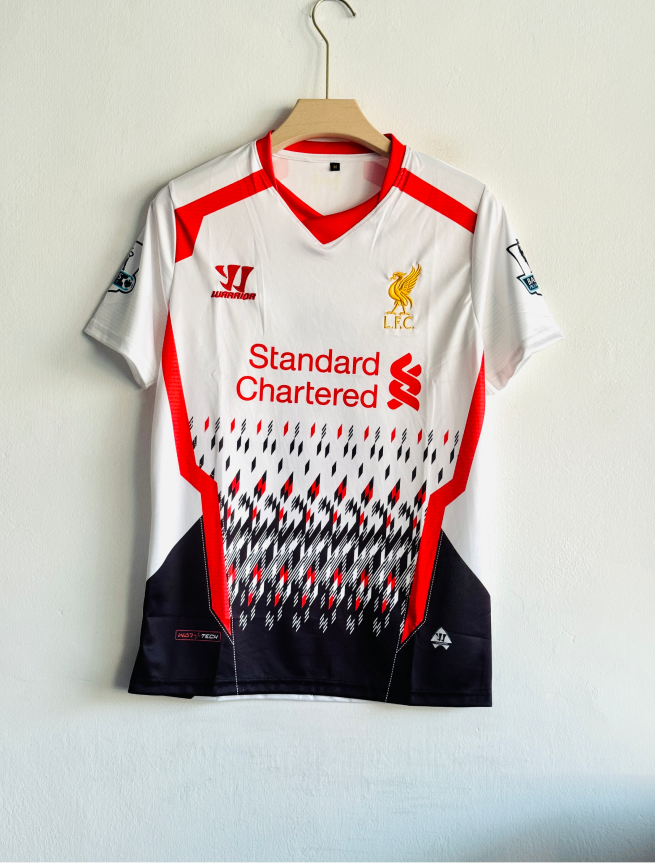LIVERPOOL 2013-14 AWAY KIT GERRARD EMBROIDERY PREMIUM
