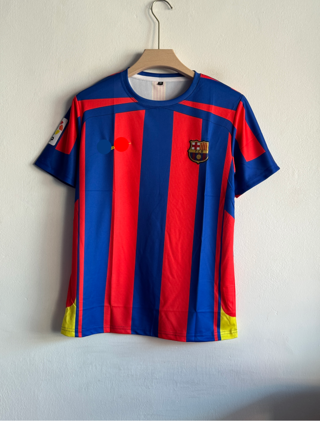 BARCELONA 2005-06 HOME KIT MESSI EMBROIDERY