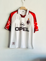 ACMILAN 1997-98 AWAY KIT MALDINI FIVESLEEVE POLO EMBROIDERY PREMIUM