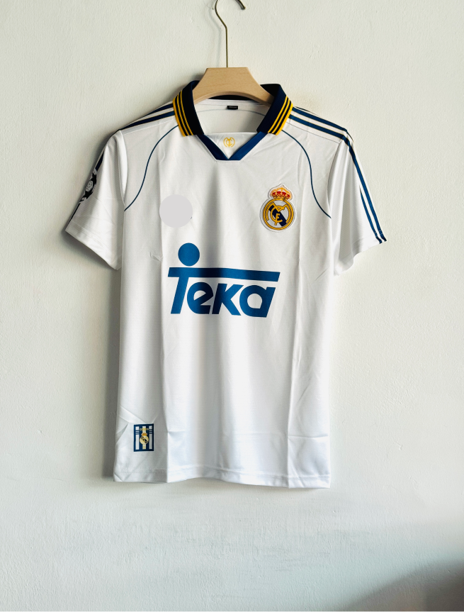 REAL MADRID 1999-2000 HOME KIT CARLOS POLO EMBROIDERY PREMIUM