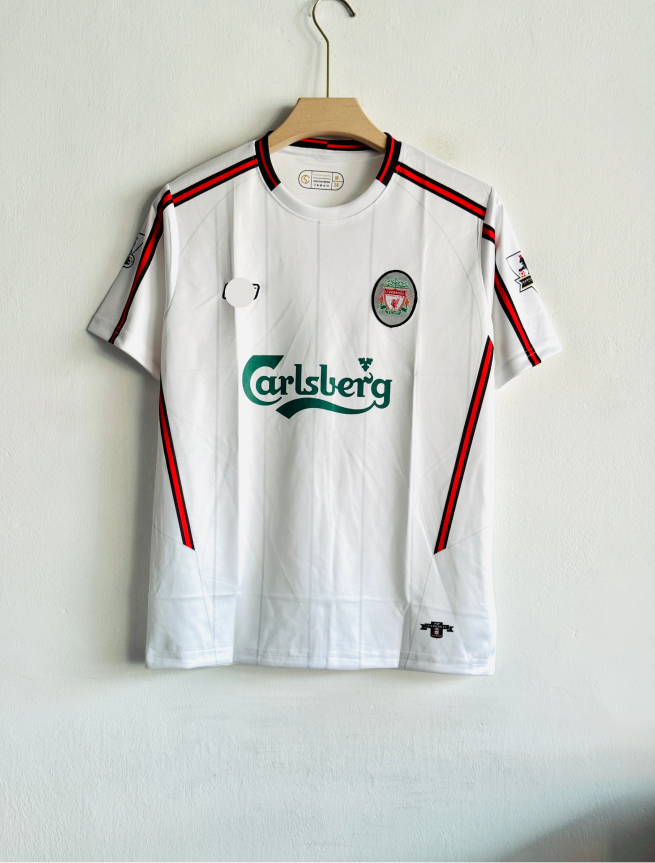 LIVERPOOL 2003-04 AWAY KIT GERRARD EMBROIDERY