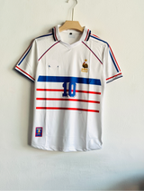 FRANCE 1998 AWAY KIT ZIDANE POLO EMBROIDERY PREMIUM