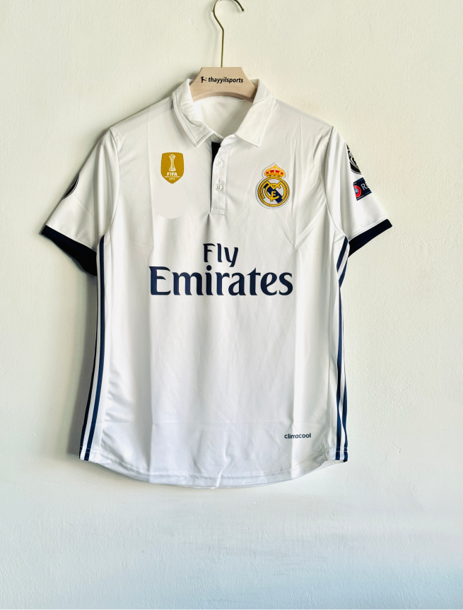 REAL MADRID 2016-17 HOME KIT RONALDO POLO EMBROIDERY PREMIUM