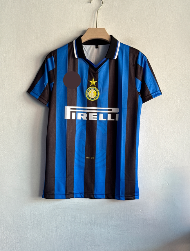 INTERMILAN 1997-98 HOME KIT RONALDO POLO EMBROIDERY PREMIUM