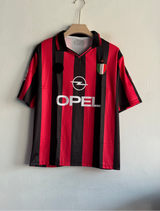 ACMILAN 1995-96 HOME KIT BAGGIO FIVESLEEVE POLO EMBROIDERY