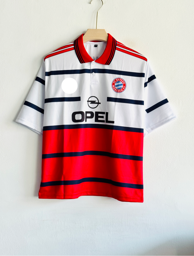 BAYERN 1998-99 AWAY KIT MATTHAUS FIVESLEEVE POLO