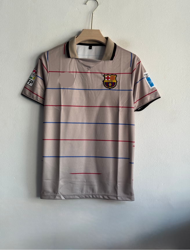 BARCELONA 2003-04 AWAY KIT RONALDINHO POLO EMBROIDERY PREMIUM