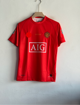 MANCHESTER UNITED 2007-08 HOME KIT RONALDO EMBROIDERY