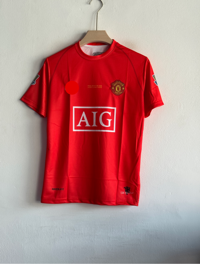 MANCHESTER UNITED 2007-08 HOME KIT RONALDO EMBROIDERY
