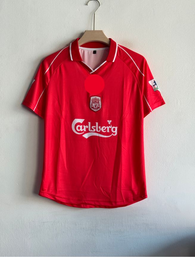 LIVERPOOL 2000-01 HOME KIT OWEN POLO EMBROIDERY PREMIUM