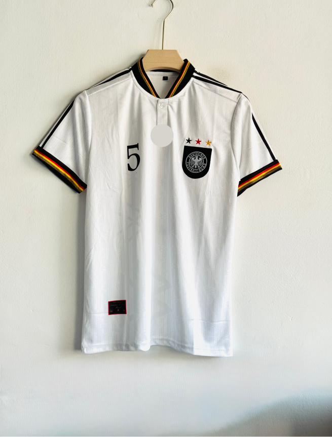 GERMANY 1996 HOME KIT BECKENBAUER POLO EMBROIDERY PREMIUM
