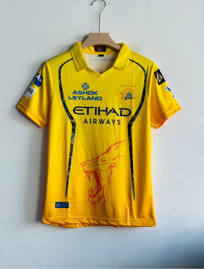 CHENNAI SUPER KINGS 2026 KIT DHONI POLO PREMIUM