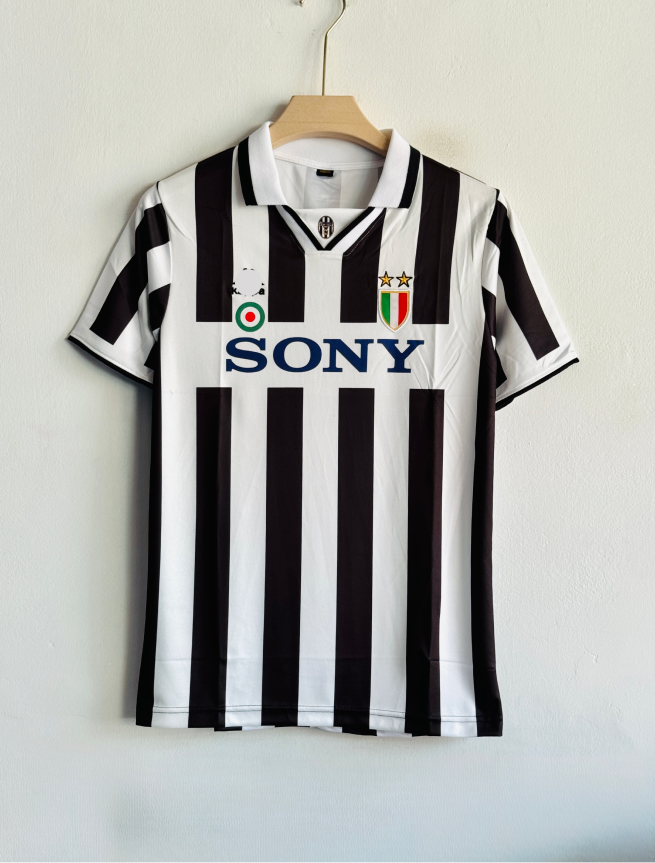 JUVENTUS 1995-96 HOME KIT DEL PIERO POLO EMBROIDERY PREMIUM
