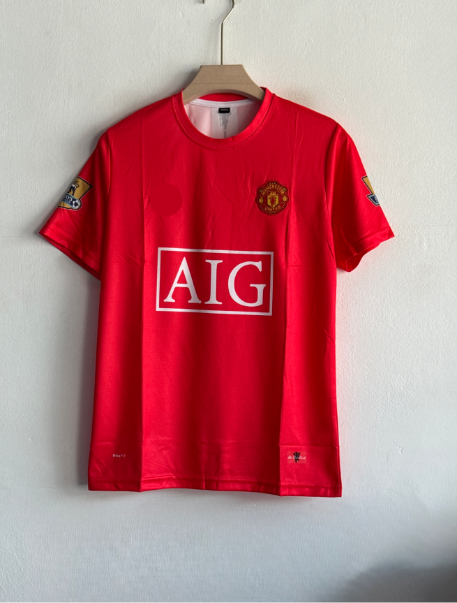 MANCHESTER UNITED 2007-08 HOME KIT RONALDO EMBROIDERY PREMIUM