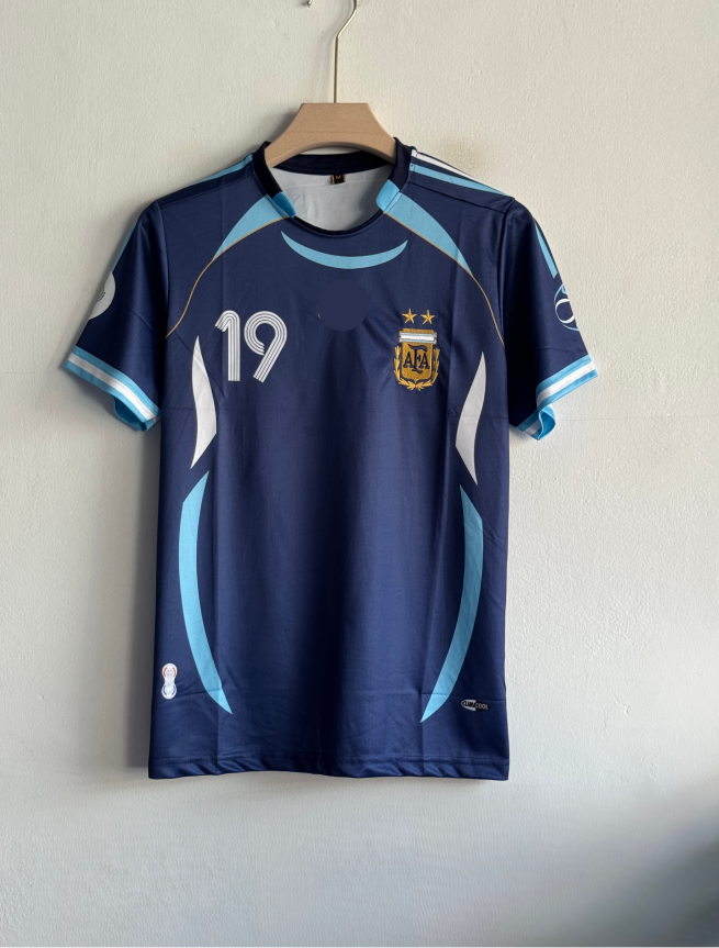 ARGENTINA 2006 AWAY KIT MESSI EMBROIDERY PREMIUM