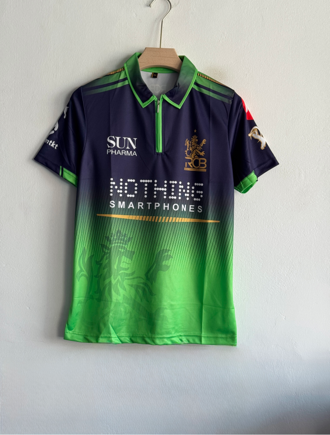 RCB 2026 GREEN KIT VIRAT POLO PREMIUM