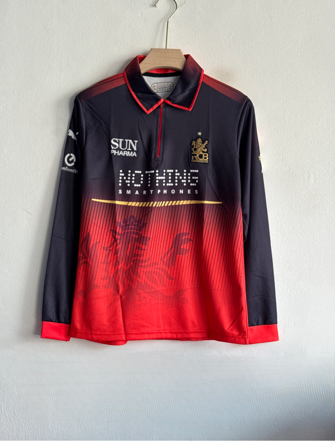 RCB 2026 KIT VIRAT FULLSLEEVE POLO EMBROIDERY