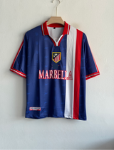 ATELTICO MADRID 1998-99 AWAY KIT TORRES FIVESLEEVE POLO EMBROIDERY PREMIUM