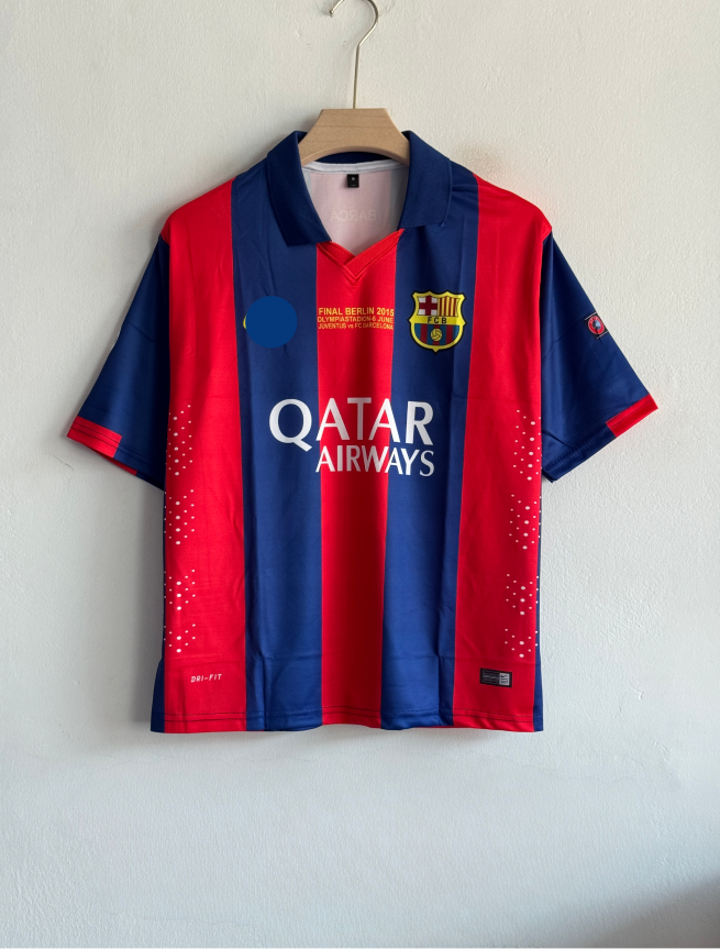 BARCELONA 2014-15 HOME KIT NEYMER FIVESLEEVE POLO