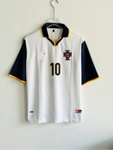 PORTUGAL 1998 AWAY KIT RUI COSTA FIVESLEEVE POLO EMBROIDERY PREMIUM