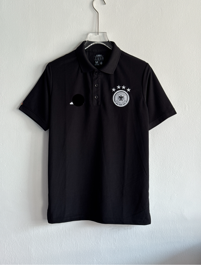 TSHIRT GERMANY BLACK POLO EMBROIDERY PREMIUM
