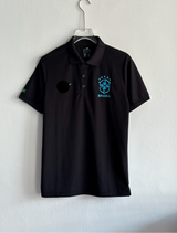 TSHIRT BRAZIL BLACK POLO EMBROIDERY PREMIUM
