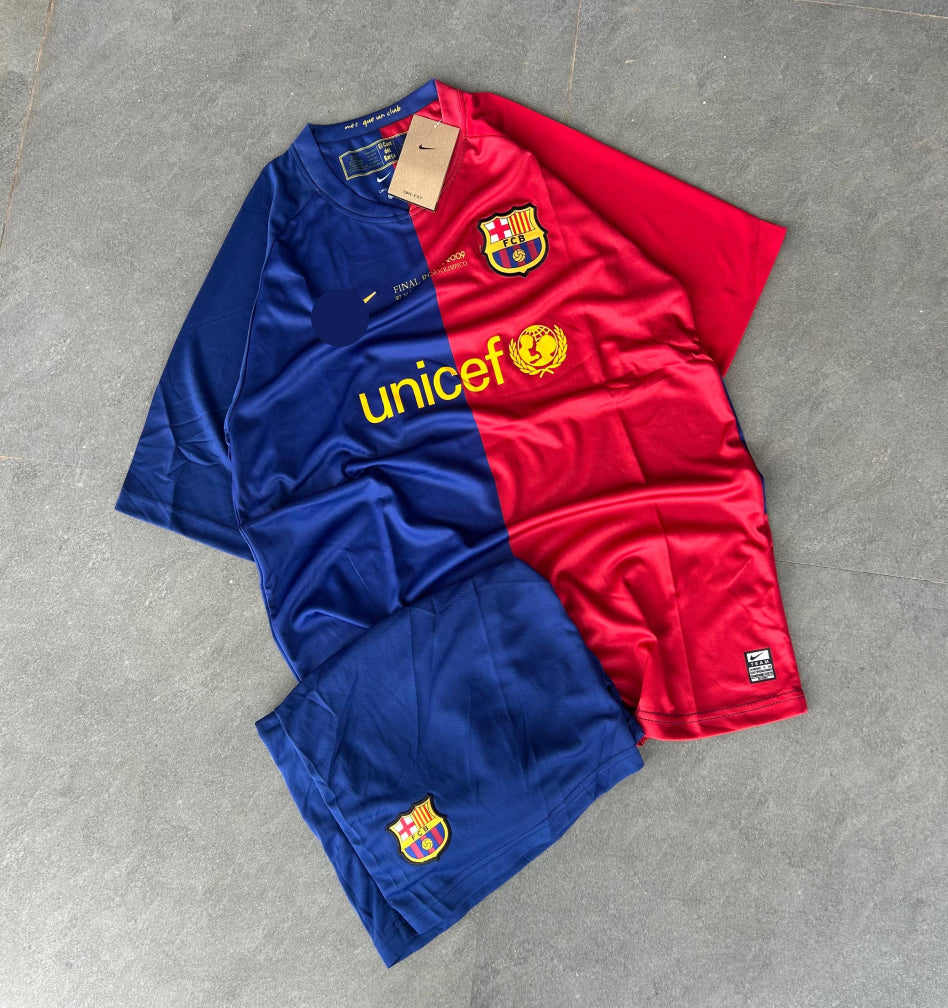 BARCELONA 2008-09 HOME KIT WITH SHORTS IMPORTED