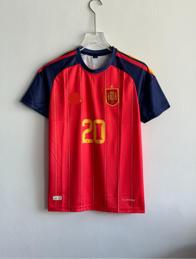 SPAIN 2026 HOME KIT PEDRI EMBROIDERY PREMIUM