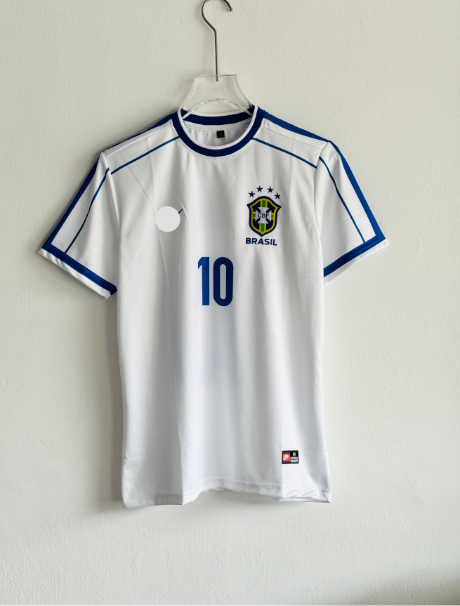 BRAZIL 1998 WHITE KIT NEYMER EMBROIDERY PREMIUM