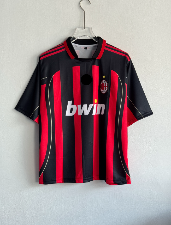 ACMILAN 2006-07 HOME KIT KAKA FIVESLEEVE POLO EMBROIDERY