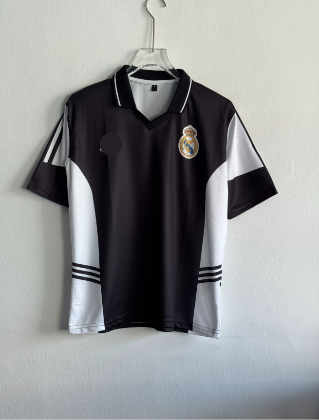 REAL MADRID BLACK CONCEPT KIT RONALDO FIVESLEEVE POLO