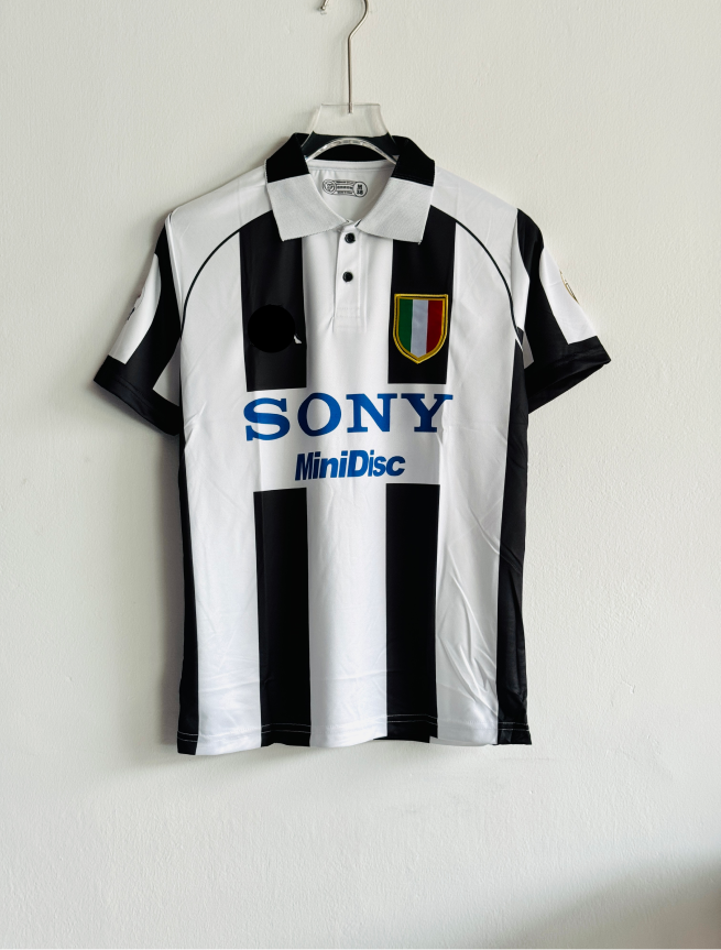 JUVENTUS 1997-98 HOME KIT ZIDANE POLO EMBROIDERY