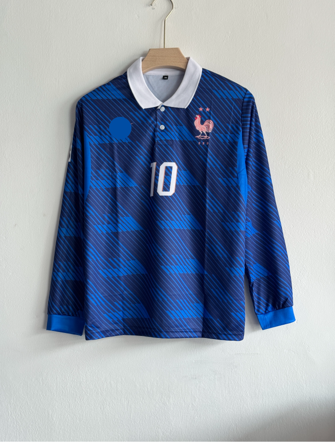 FRANCE 2026 HOME KIT MBAPPE FULLSLEEVE POLO