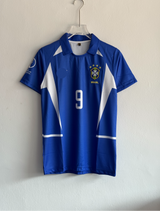 BRAZIL 2002 AWAY KIT RONALDO POLO EMBROIDERY PREMIUM