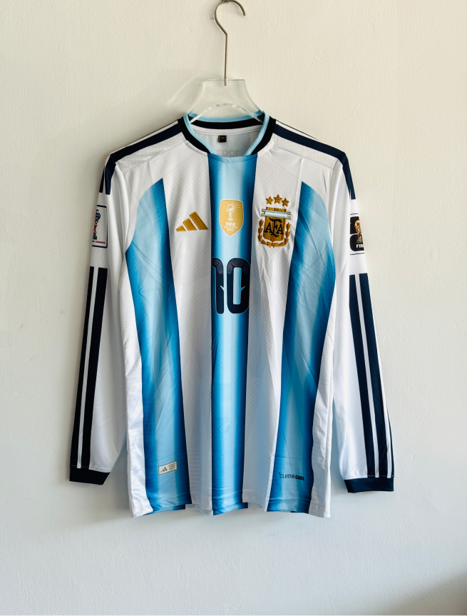 ARGENTINA 2026 HOME KIT MESSI FULLSLEEVE EMBROIDERY PREMIUM