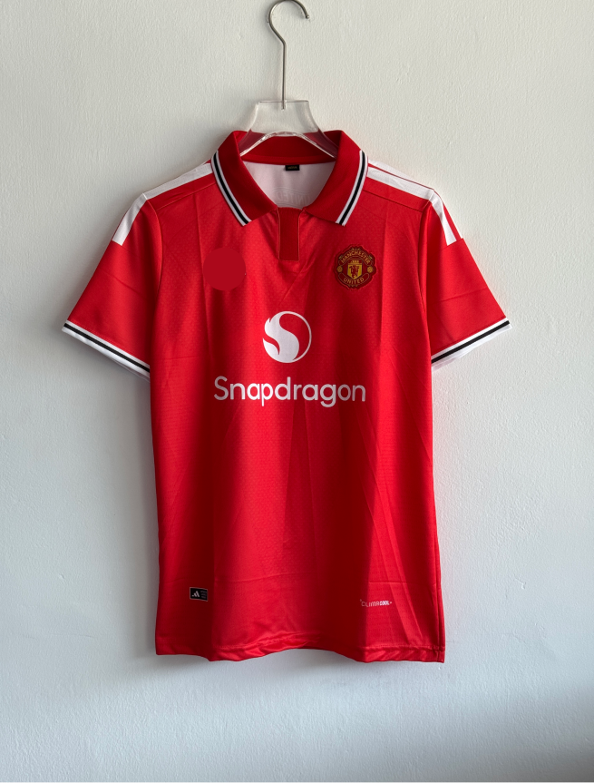 MANCHESTER UNITED 26-27 HOME KIT POLO EMBROIDERY PREMIUM