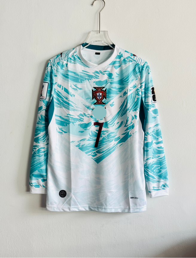 PORTUGAL 2026 AWAY KIT RONALDO FULLSLEEVE EMBROIDERY PREMIUM