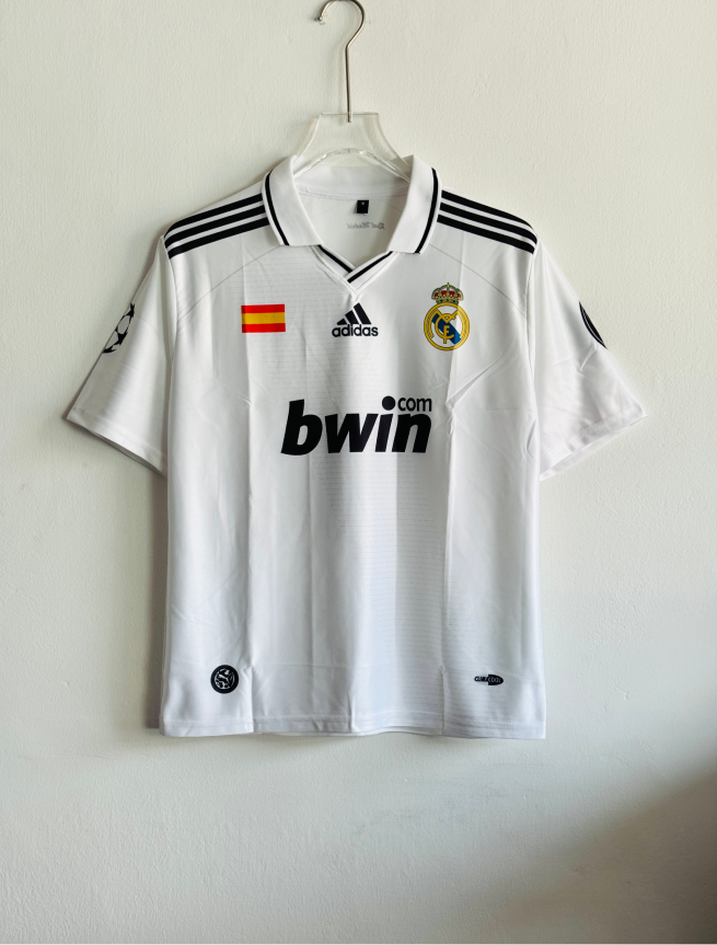 REAL MADRID 2008-09 HOME KIT RAMOS FIVESLEEVE POLO